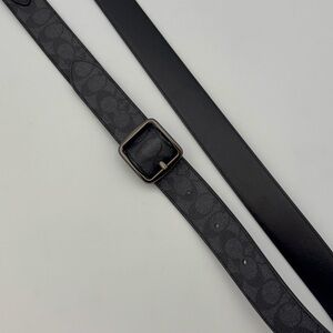 COACH NY RETAIL • Reversible BAG STRAP in Monogram & Black Leather